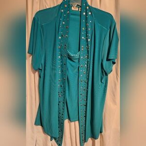 Turquoise Ladys Catos Blouse. Great condition. 22/24